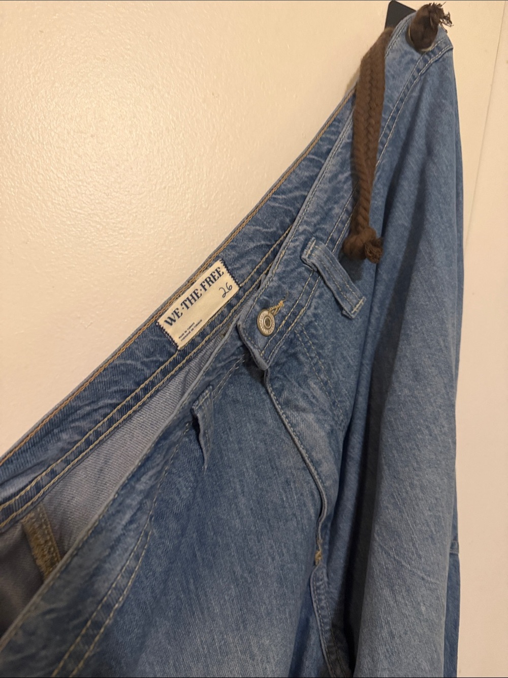 We The Free Light Blue  Relaxed Denim Jeans